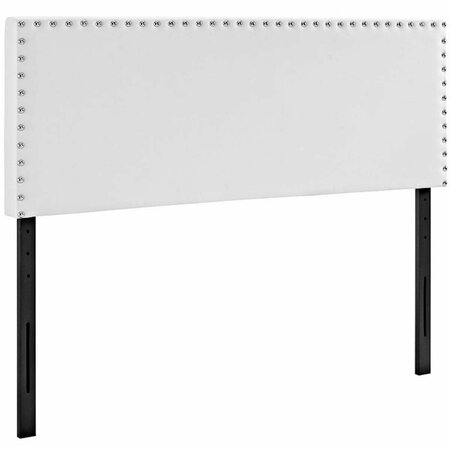 MODWAY FURNITURE Phoebe Full Vinyl Headboard, White MOD-5383-WHI